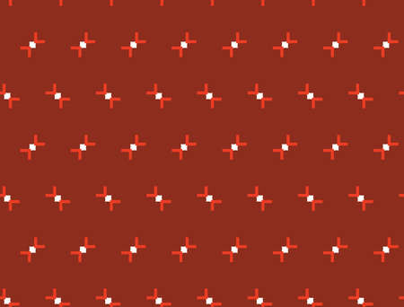 Vector seamless pattern, abstract texture background, repeating tiles in three colors.