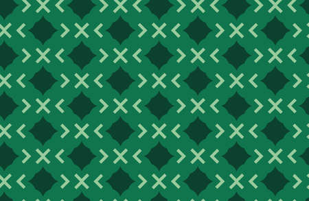 Vector seamless pattern, abstract texture background, repeating tiles in three colors.