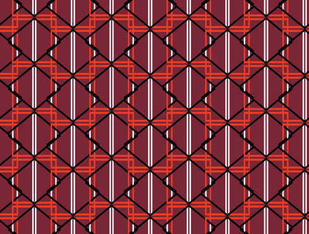 Vector seamless pattern, abstract texture background, repeating tiles in four colors.
