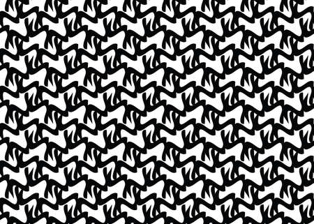 Vector seamless pattern, abstract texture background, repeating tiles in two colors.