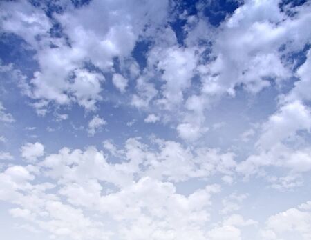 Blue sky in the clouds.の写真素材