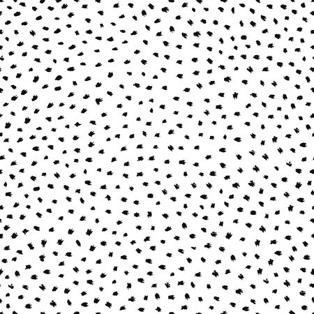 Hand drawn dot seamless background. Surface brush stroke decoration.Vector illustration. Modern cloth design, wallpaper, wrapping.のイラスト素材