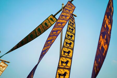 Thai northern golden flags