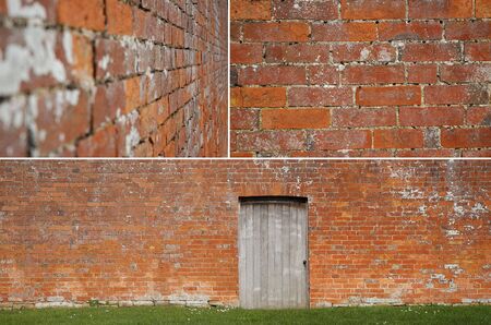 various images of a red brick wall                                の写真素材
