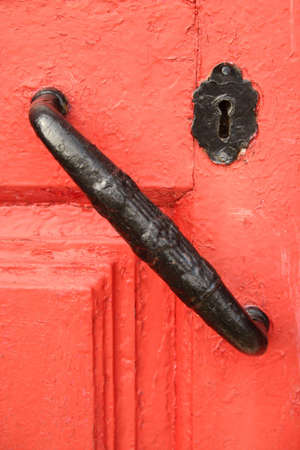 Red doorの写真素材