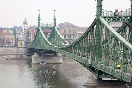 Liberty Bridge - Budapestのeditorial素材