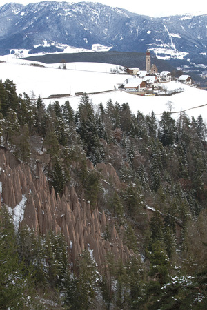 Earth Pyramids of Rittenの写真素材
