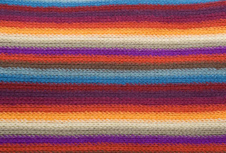 multi-colored striped wool texture. may be used as backgroundの写真素材