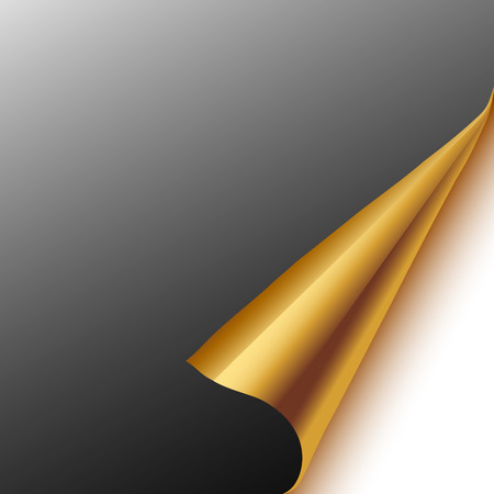 Curled corner, vector illustrationのイラスト素材