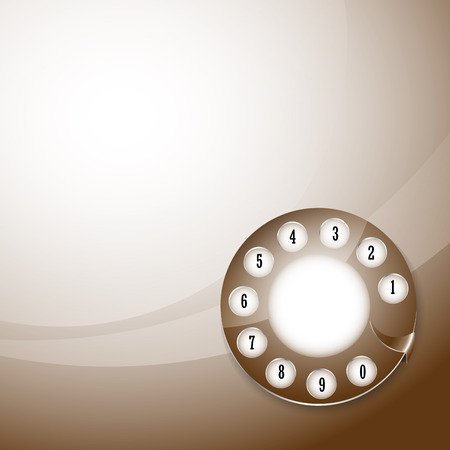 telephon disk background, vector illustrationのイラスト素材