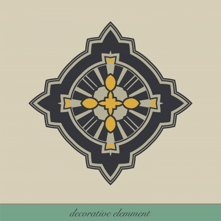 Decorative element for page design, or for other graphic designs use. Vector illustration.のイラスト素材