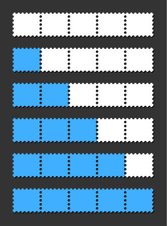 vector loading bar indicate procedure of loadのイラスト素材
