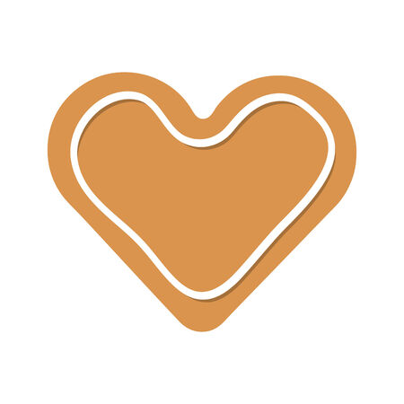 vector christmas tree gingerbread with white sugar toppingのイラスト素材