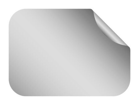 silver blank template label with light shadowのイラスト素材
