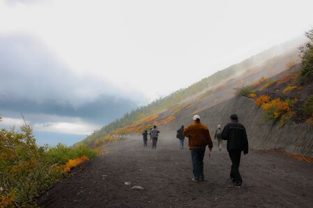 Walk on Fuji / Walk on Mount Fujiの写真素材