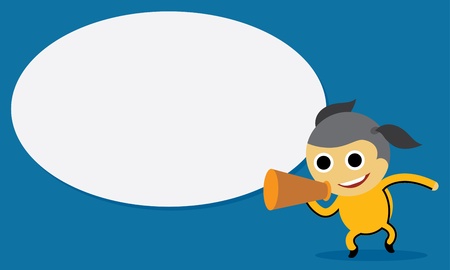 Announcement Boyのイラスト素材