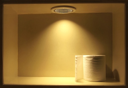 Tissue under soft light with spotlight background    の写真素材