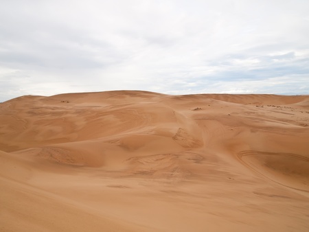 The White Sand Dunes just outside of Mui Ne are one of Vietnam's charming geological oddities.の写真素材