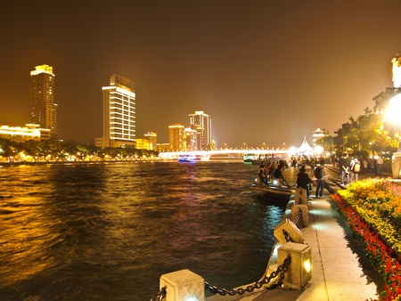 The Pearl River in Guangzhou (Zhujiang River) or less commonly, the "Guangdong River" or "Canton River" etc., is an extensive river system in Southern China. Photo on NOV 4 , 2010のeditorial素材