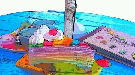 Rainbow Cakeの素材