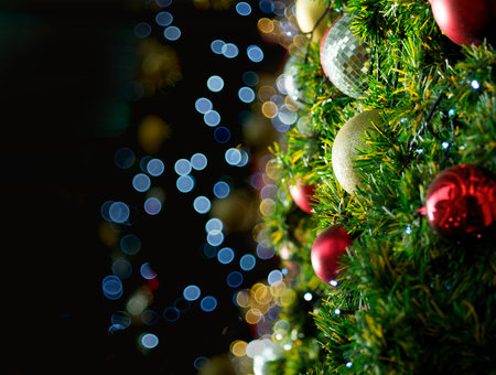 Christmas holiday background. Merry Christmas and happy New Year.の写真素材