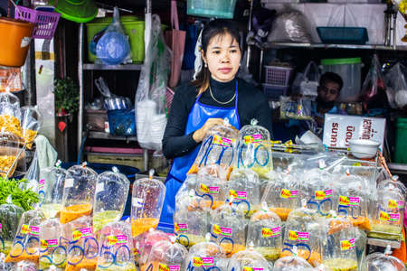 seafood market in Naklua near Pattaya Thailand