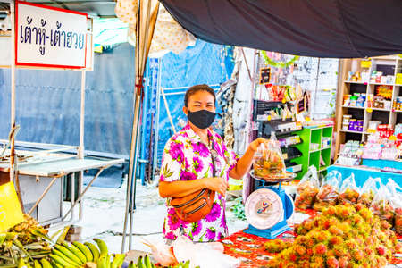 thaimarket in Pattya districht Chonburi Thailand October 2020のeditorial素材