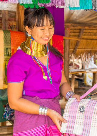 Chiang Mai visit long neck karen 2019のeditorial素材