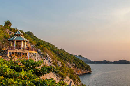 coast of Koh Sichang district Chonburi Thailand Asiaの写真素材