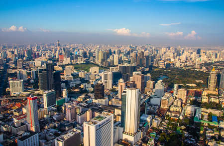 view to the cityscape of Bangkokのeditorial素材