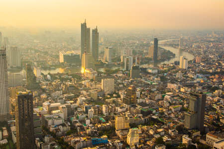 view to the cityscape of Bangkokのeditorial素材