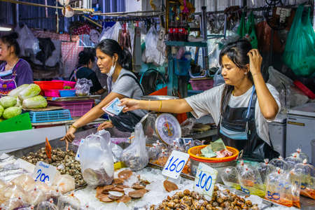 seafood market in Naklua district Chonburi Thailand Asiaのeditorial素材