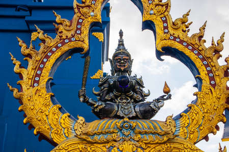 Chiang Rai Wat Rong Suea Ten Thailand Asiaの写真素材