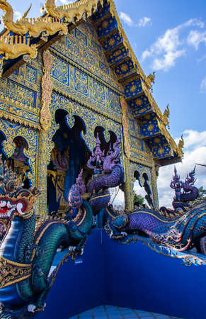 Chiang Rai Wat Rong Suea Ten Thailand Asiaの写真素材