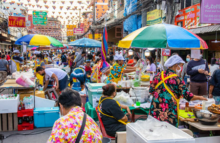Pattaya Naklua District Chonburi Thailand Asia Street Food Market In Nakluaのeditorial素材