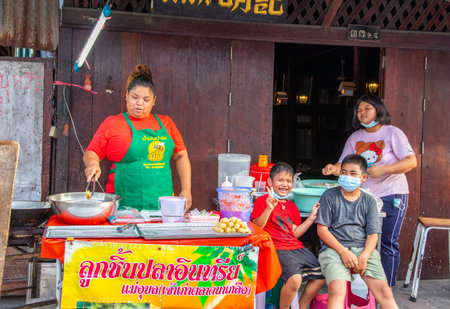 Pattaya Naklua District Chonburi Thailand Asia Street Food Market In Nakluaのeditorial素材