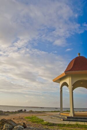 seashore pavilion , at Cholburi ,の写真素材