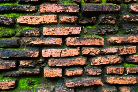 old wall at thailand
