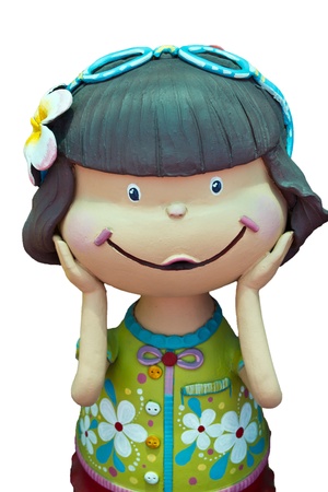 Clay dolls used in home decorationの写真素材