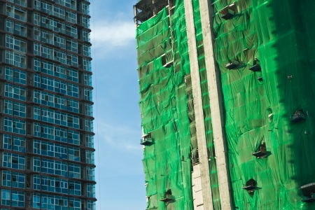 construction site with crane and buildingのeditorial素材