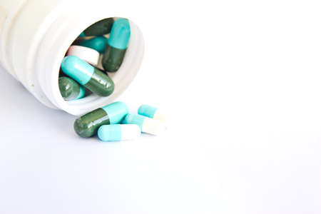 heap of colorful pills. medical background