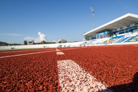 running track rubber standard red color