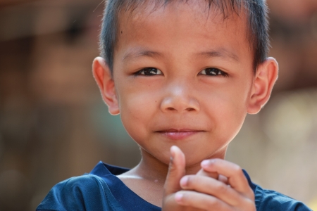 portrait of a little boyの写真素材