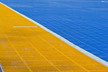 Outdoor futsal field at chon buri thailandの写真素材