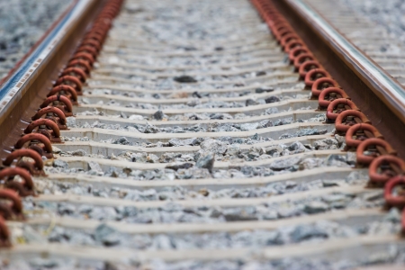 The railroad at chon buri thailandの写真素材