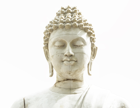 ancient Buddha face, Ayutthaya, Thailandの写真素材