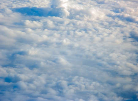 view point from Taiwan airplane comes to Thai