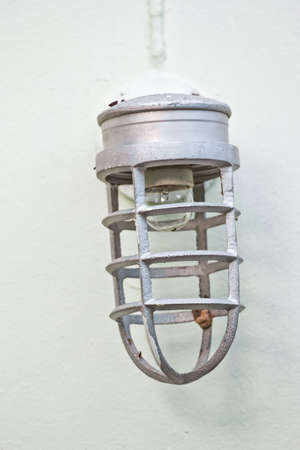 wall lamp on brick wall background