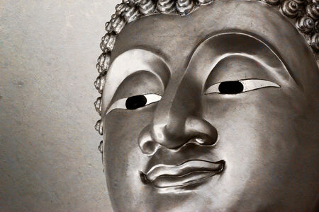 Ancient Buddha face, Ayutthaya, Thailandの写真素材
