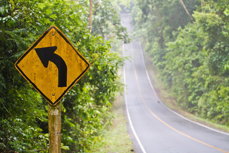 Road on high mountainの写真素材